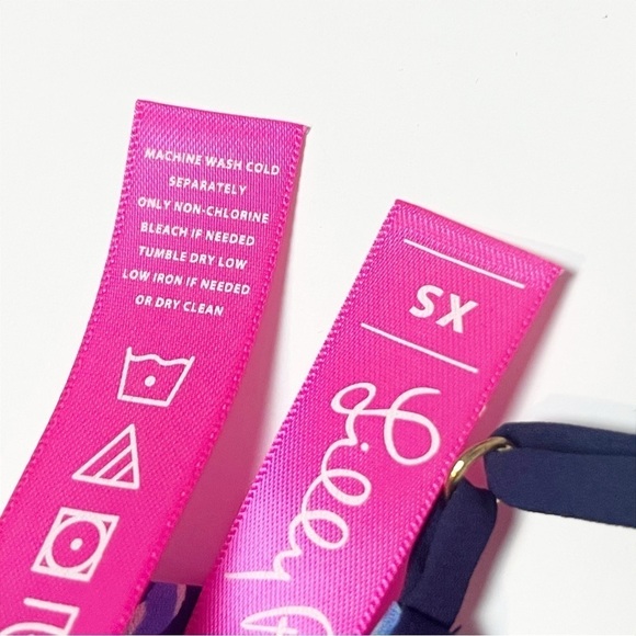 Lilly Pulitzer NWT Dusk Top XS Light Aqua Spritz reversible sleeveless blouse - Picture 10 of 13